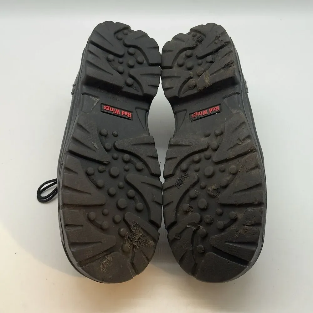 Red Wing 6633 King Toe Lace-Up Safety Work Shoe Men's 8D Black EH Steel Toe